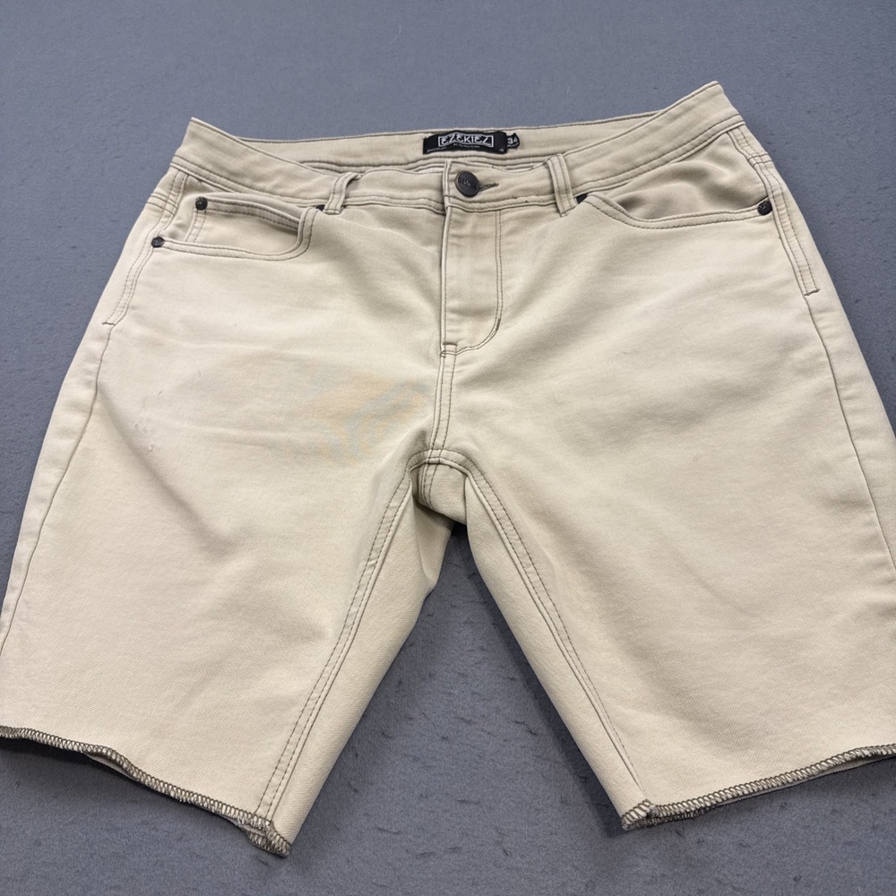 Ezekiel Flat Front TAN Chino Shorts Men's 34 Skater Casual 100% Cotton 5 POCKET
